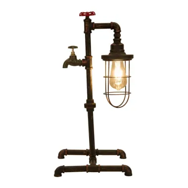 LAMPA STOŁOWA MANHATTAN/CAGE 27x27x56 cm